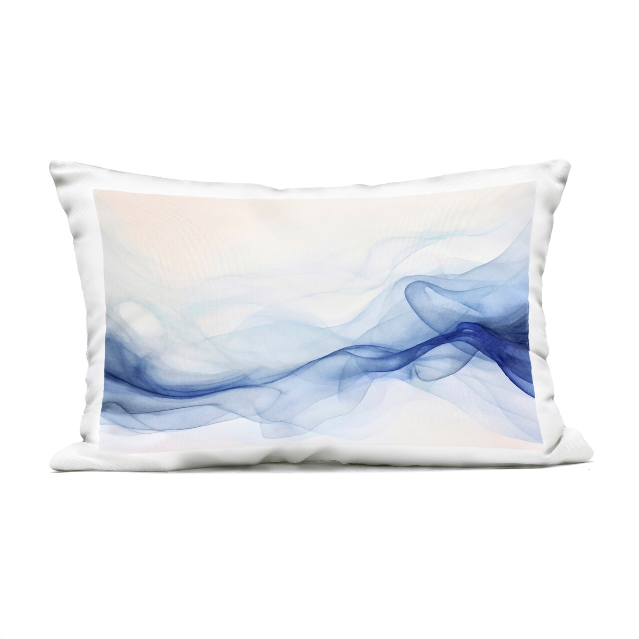 Stupell Industries Indigo Ethereal Mist Outdoor Pillow, 14 x 7 x 20